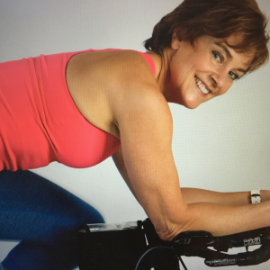 midlife woman biking