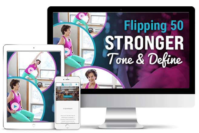 Stronger digital fitness image of screen displays
