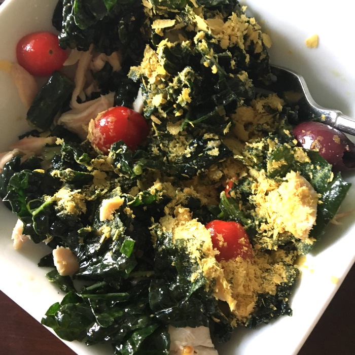 Easy and delicious recovery kale salad