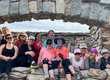 group of women hikers
